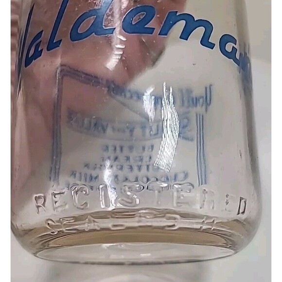 TRPQ Milk Bottle Haldeman Haldeman's Dairy Winchester VA FREDERICK County 1953 - Picture 7 of 9